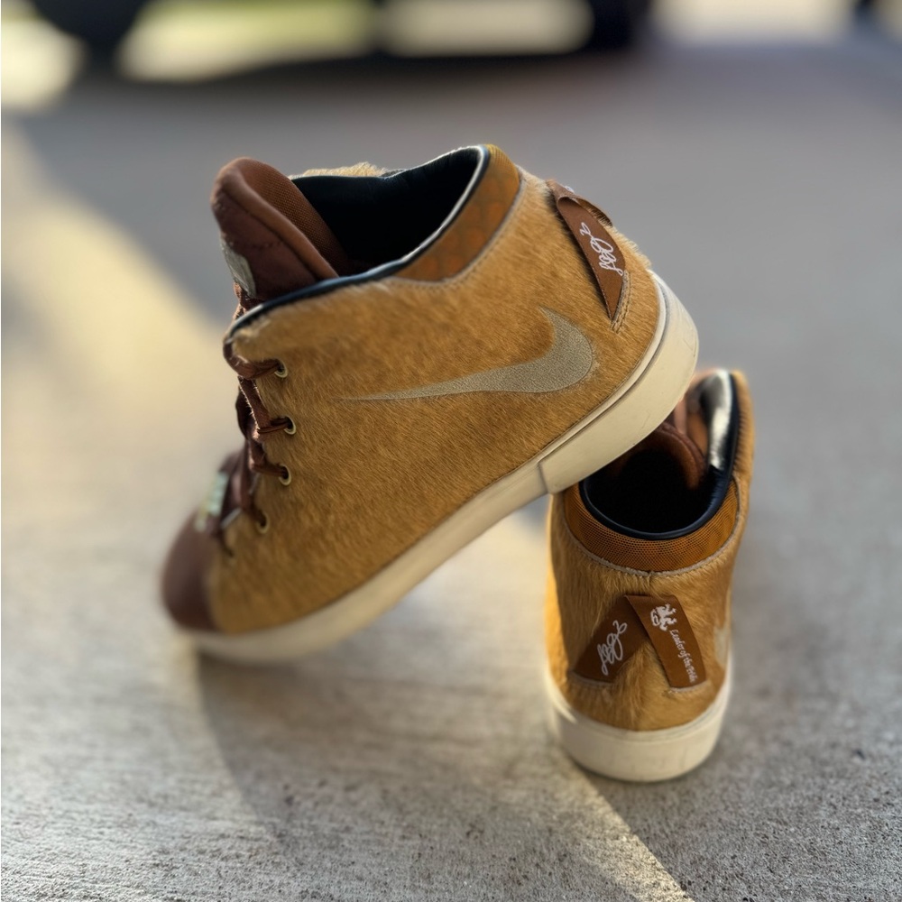 Nike Brown and Black High-Top Sneakers